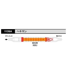 【113SA】ガス検知管 ヘキサン 113SA