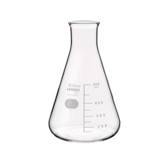 【6-017-05】三角フラスコ 500mL シバタ