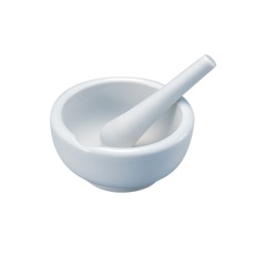【6-549-04】磁製乳鉢 150mm 乳棒付