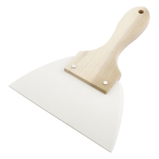 【木柄三角　特大】ゴムヘラ