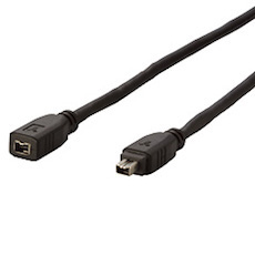 【AIE44E】IEEE1394a 延長ケーブル 4P-4P 1