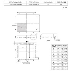 【R5F11AGHANB#20】マイコンIC RL78/G1D 16BIT 192KB FLASH 48HWQFN