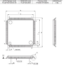 【R5F524T8ADFF#30】マイコンIC RX200 32BIT 128KB FLASH 80LQFP