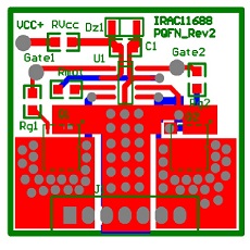 【IRAC11688-QFN】IR11688 QFN Daughter Card