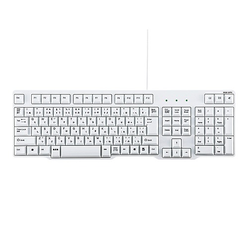 【SKBL1】【在庫処分セール】PS/2キーボード(ホワイト)