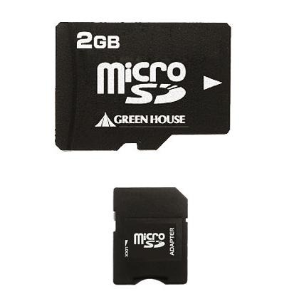 【GHSDMR2GA】microSDカード 2GB