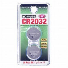 【CR2032/B2P】Vリチウム電池 CR2032(2個入)