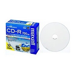 【CDR700SWPS1P10S】データ用「CD-R Super MQ(48倍速対応)」インクジェットプリンター(700MB・10枚パック)