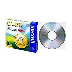 【CDRW80MQS1P5S】データ用「CD-RW MQ(1〜4倍速対応)」標準品(700MB・5枚パック)