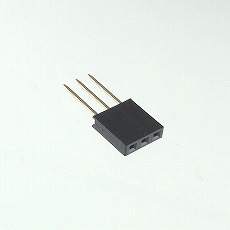 【GB-SPS-253P(L10)】3ピン×1列ピンソケット(2.54mmピッチ、リード長10mm)