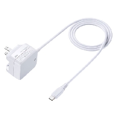 【ACA-PD60W】USB PD対応AC充電器(TypeCケーブル一体型・18W)