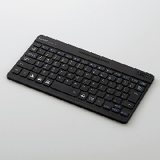 【TK-SLP01BU】収納カバー付Bluetooth超薄型ミニキーボード(ブルー)