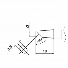【T36-BC3】こて先 3BC型 FN1010用