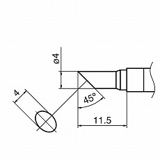 【T36-C4】こて先 4C型 FN1010用