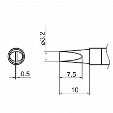 【T36-DL32】こて先 3.2DL型 FN1010用