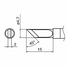 【T36-K】こて先 K型 FN1010用