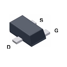 【FDY100PZ】MOSFET P SMD SC89