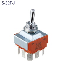 【S-32F-J】差し込み端子形小形トグルスイッチON-ON