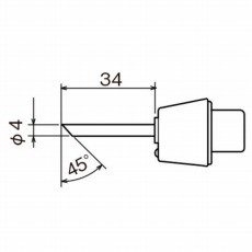 【MSD-40HRT-C】MSD-40用替こて先 C型