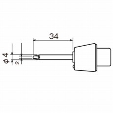 【MSD-40HRT-D】MSD-40用替こて先 D型