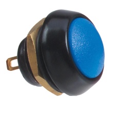 【59-116】SWITCH SPST 0.4A 32VAC ROUND BLUE