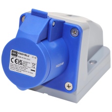 【K9201BLU】SOCKET 220/250V 16A BLUE IP44