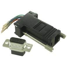 【MHDA9-PMJ8-K】ADAPTOR D PLUG 9WAY-RJ45