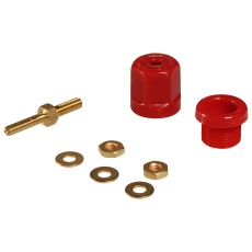 【RP25GR.】TEST RECEPTACLE PIN-RECEPTACLE 25A WW RED