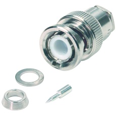 【000-6775】RF/COAXIAL BNC PLUG STR 50 OHM CLAMP/SLDR
