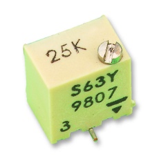 【TS63Y102KT20】TRIMMER POT 1K 15TURN SMD