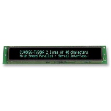 【CU40026-TW200A】VFD MODULE 2X40 5MM BLUE GREEN