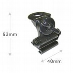 【K413】トランク・ハッチバック用基台 可倒式ミディサイズベース 3軸変角機構付/車両保安基準適合品