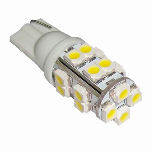 【T10-WG-020Y3528】T10 カー用LED(2個入り イエロー)