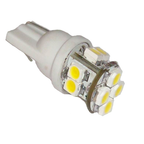 【T10-WG-010W3528】T10 カー用LED(2個入り ホワイト)