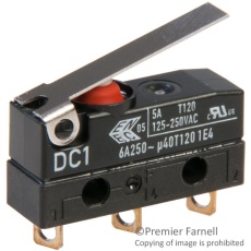 【DC1C-A1LB.】MICROSWITCH HINGE LEVER SPDT 5A 250V