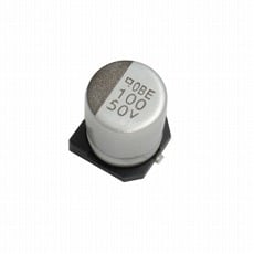 【EMVE250ADA100ME55G】アルミニウム電解コンデンサ 25V 10uF(105℃・表面実装対応品)