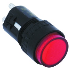 【AP6M111-R】PANEL MOUNT INDICATOR LED 16MM RED 12V