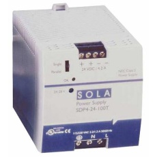 【SDP4-24-100RT】AC-DC CONVERTER DIN RAIL 1 O/P 4.2A 24V