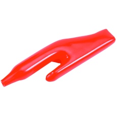 【310-0500】ALLIGATOR CLIP INSULATING BOOT PVC RED 95MM L