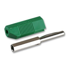 【553-0400】BANANA PLUG 16A SCREW GREEN