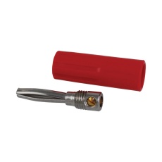【557-0500】BANANA PLUG 16A SCREW RED