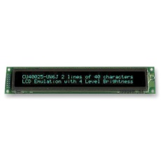 【CU40025-UW6J】VFD MODULE 2X40 5MM BLUE-GREEN