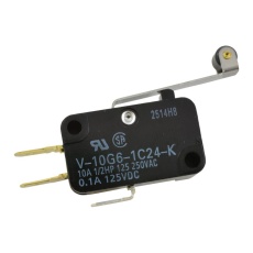 【V-10G6-1C24-K BY OMI】MICROSWITCH ROLLER LEVER SPDT 10A 250V