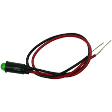 【559-0203-003F】PANEL MOUNT INDICATOR LED 6.35MM GREEN 12V