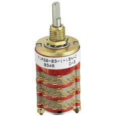 【71BD36-01-2-AJN】SWITCH ROTARY DP5T 300mA 115V