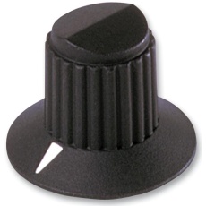 【MS91528-1F2B】ROUND SKIRTED KNOB W/ ARROW IND 6.35MM