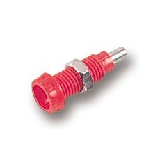 【563-0500.】BANANA SOCKET 4MM PANEL RED