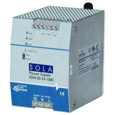 【SDN20-24-100C】AC-DC CONVERTER DIN RAIL 1 O/P 480W 20A 24V
