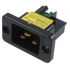 【H320B】CONNECTOR IEC320 INLET 20A 250V SCREW BLACK