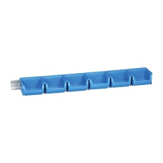 【PROFIPLUS SET 1/7】BIN SET WITH METAL WALL RAIL 6PCS